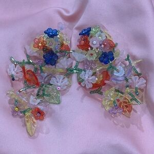Colorful Floral Beaded Earrings